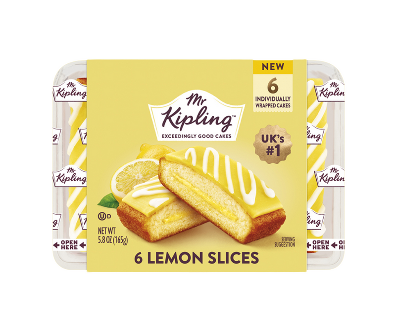 Mr Kipling Lemon Slices 165g 6pk (1/3 lb ship weight)