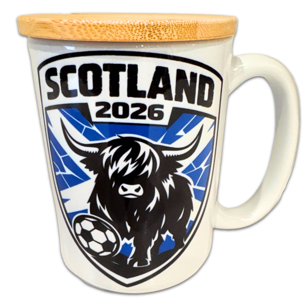 Mug 15oz Handmade Design - Scotland Football Highland Cow 2026