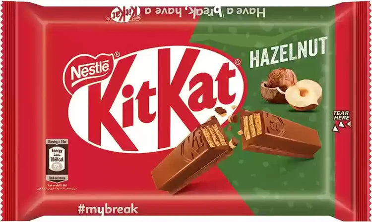 Nestle Kit Kat 4 Finger Hazelnut Chocolate 41.5g