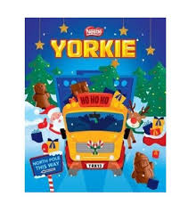 Nestle Yorkie Advent Calendar! Indulge in 85g of creamy, smooth chocolate with a crisp bite.