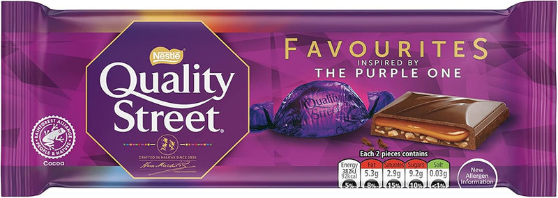 Nestle Quality Street The Purple One Block 87g Best Before April 2025