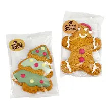 Original Biscuit Bakers Iced Christmas Tree and Gingerbread Santa Biscuits 40g