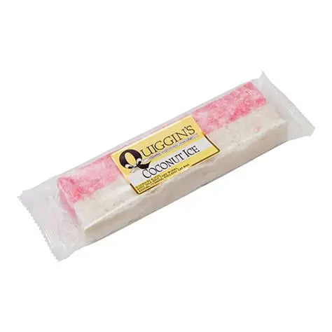 Quiggins Pink & White Coconut Ice Bar 150g