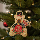 #60 Tinker Tailor Piper bear Christmas Ornament.