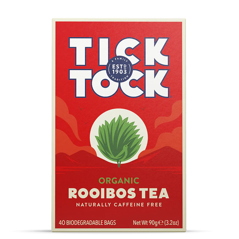 TICK TOCK ROOIBOS TEA ORGANIC 40 BAGS - 90g