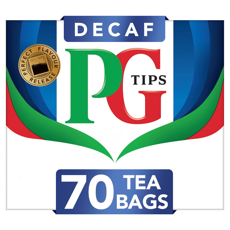 PG Tips Decaf Pyramid Teabags 70ct (200g).