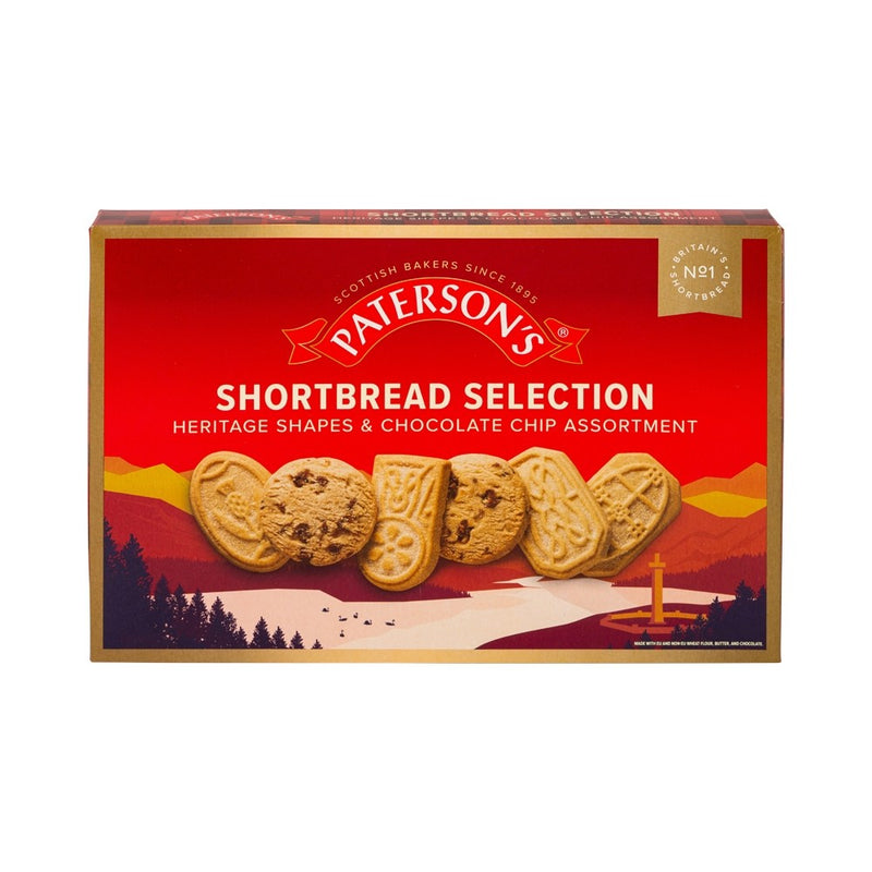 Paterson's Heritage Shapes and Chocolate Chip Shortbread Assortment 500g (best before May 2025)