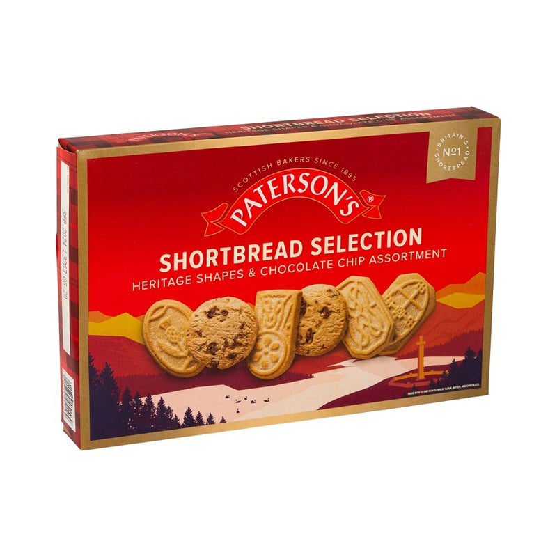 Paterson's Heritage Shapes and Chocolate Chip Shortbread Assortment 500g (best before May 2025)