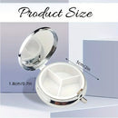 Pill Box - 3-Compartment - Cute Highland Cow & Sunflowers Design Size 2" x 2"