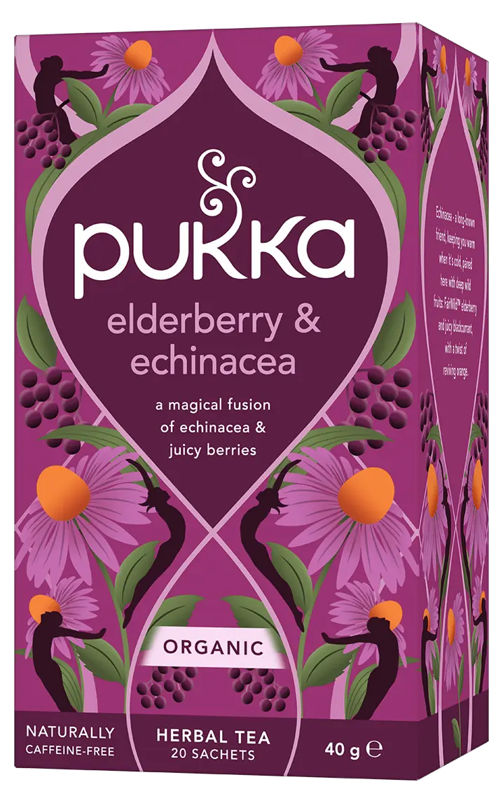 Pukka Organic Elderberry & Echinacea 20 Tea Bags