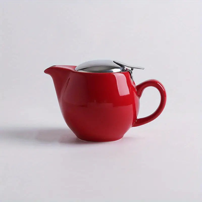 Teapot Small Red Ceramic