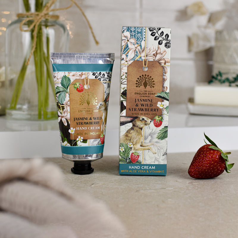 English Soap Company Anniversary Jasmine & Wild Strawberry Luxury Hand Cream 75ml