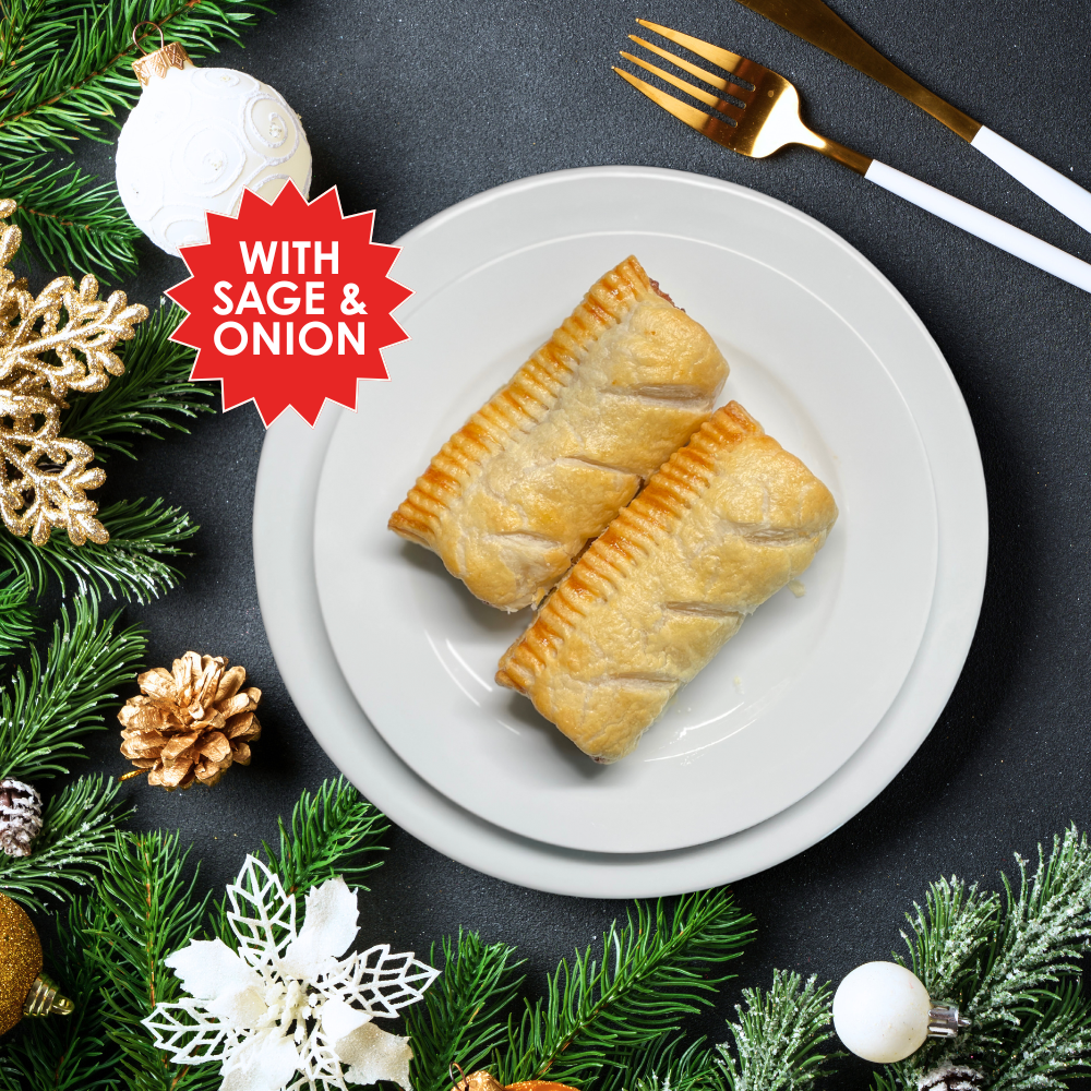Sausage Rolls - Sage & Onion 2pk 9oz (1/2 lb Ship Weight)