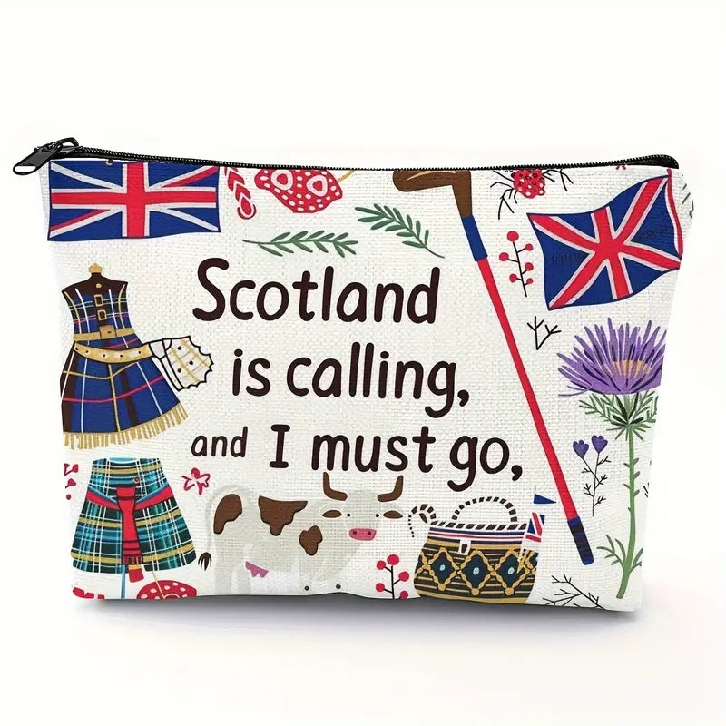 Scotland Is Calling and I Must Go Icon Cosmetic or Pencil Pouch