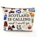 Cosmetic - Scotland Is Calling and I Must Go Icon or Pencil Pouch (Size 8'x6")