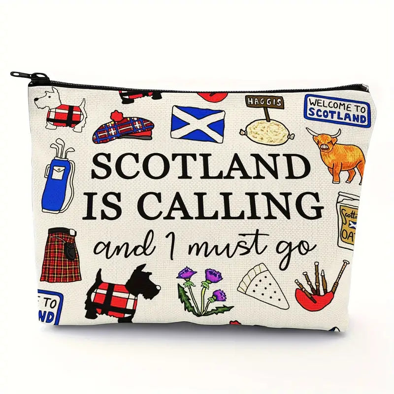 Scotland Is Calling and I Must Go Icon Cosmetic or Pencil Pouch