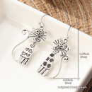 Earrings - Vintage Cute Cat Pendant