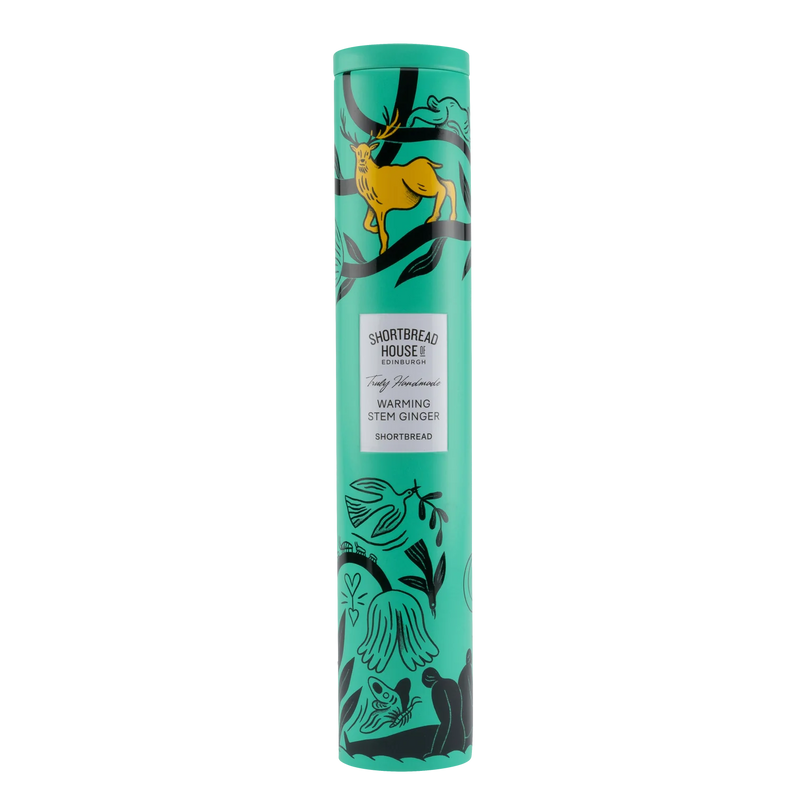 Shortbread House of Edinburgh Shortbread Stem Ginger Tall Tin 250g