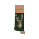 Socks (Men's) - Stag: Portrait of a Stag