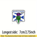 Decal Sticker - Scotland (Scottish Thistle and St. Andrew’s Cross)