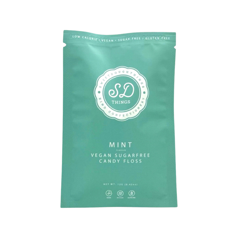 SweetDoughThings Sugar Free Mint Candy Floss Pouch 12g