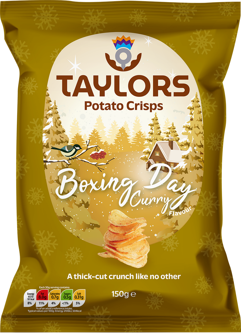 Taylors Boxing Day Curry Crisps 150g
