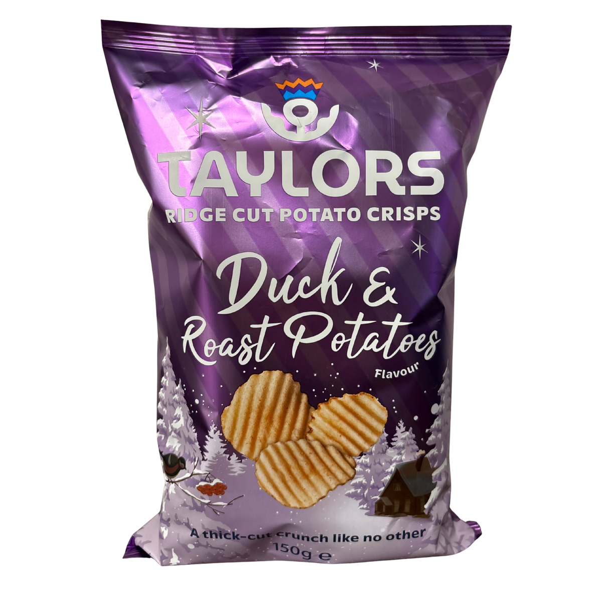 Taylors Duck & Roast Potato Ridge Cut Crisps 150g