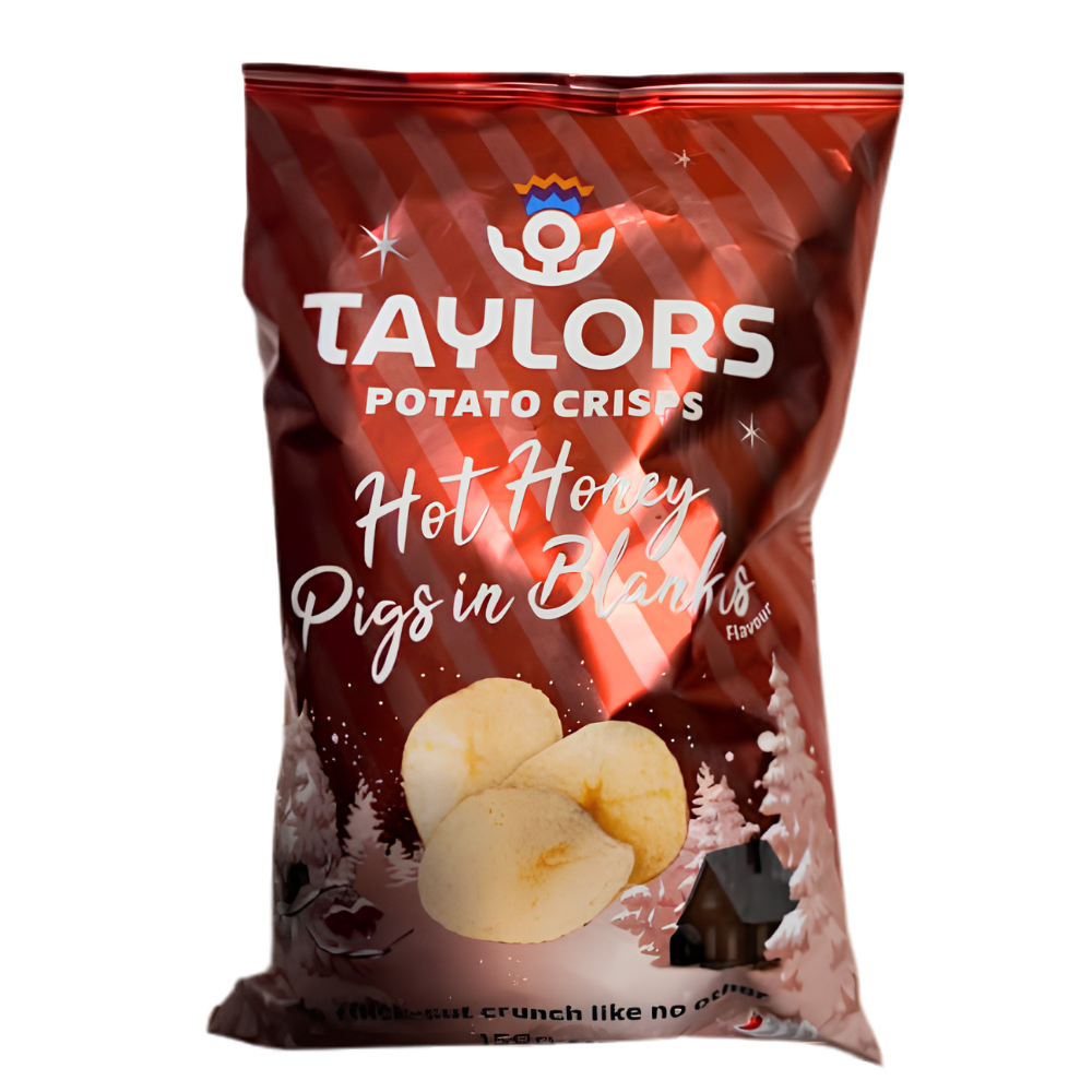 Taylors Hot Honey Pigs in Blankets Flavour Potato Crisps 150g
