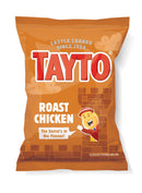 <p><span>Tayto's Roast Chicken Flavor Crisps.</span></p> <p>Made with real chicken, these crisps are crafted at Taylor Castle in Ulster since 1956.</p> <p>Perfect for snacking on-the-go or enjoying at home, these crisps offer a taste that is loved by all.</p>