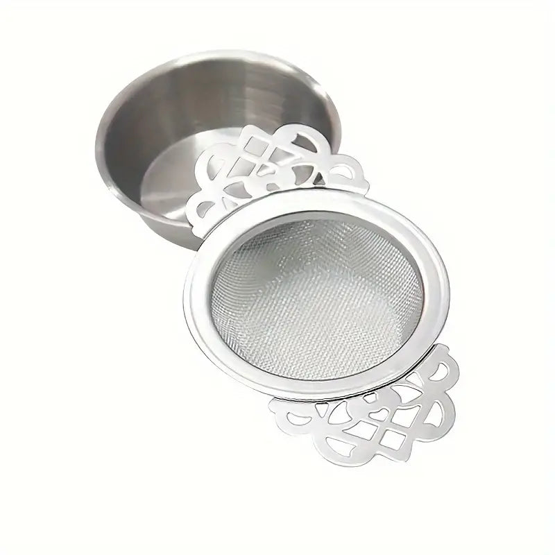 Tea Strainers With Drip Bowl, 2.5 x 4.4"