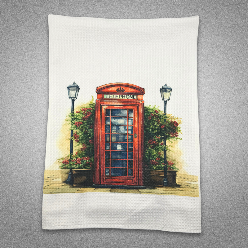 Tea Towel - Custom Made Telephone Box 15" x 27"