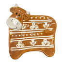 Teabag Holder - Ceramic Highland Cow Woolly Ware