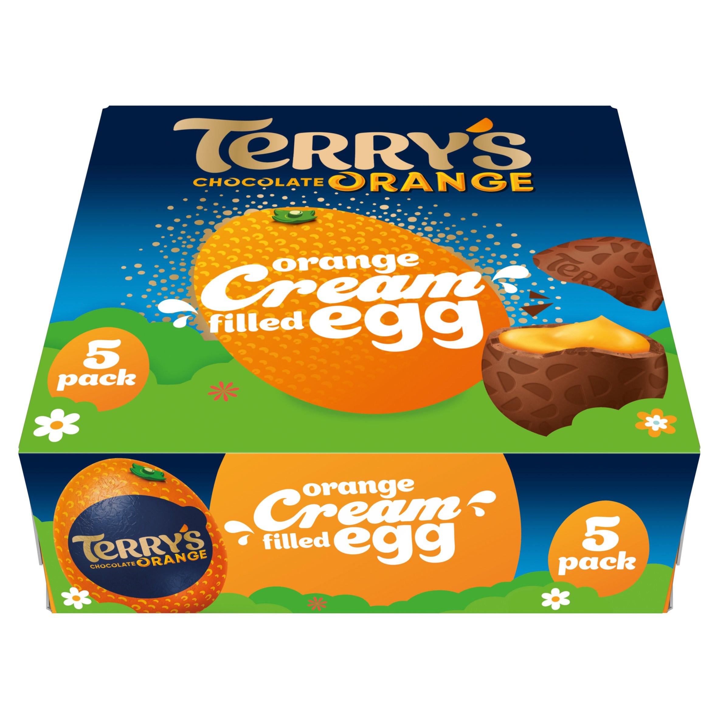 Terry's Chocolate Orange Cream Filled Egg 5 Pack 34g