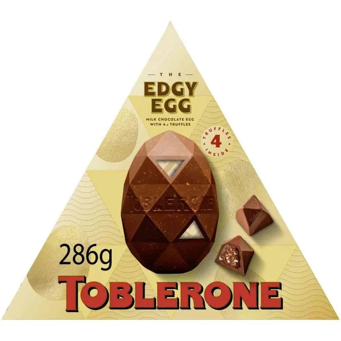 Toblerone The Edgy Egg Milk Chocolate Egg with Truffles 286g