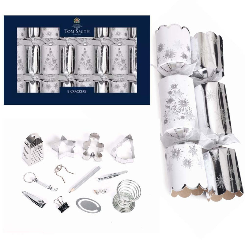 Tom Smith Silver Deluxe Crackers (8 x 14")