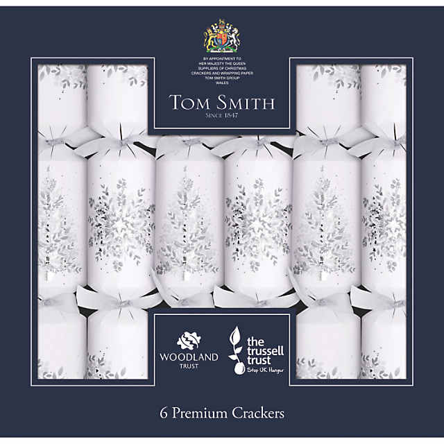 Tom Smith Silver Premium Crackers (6 x 14")