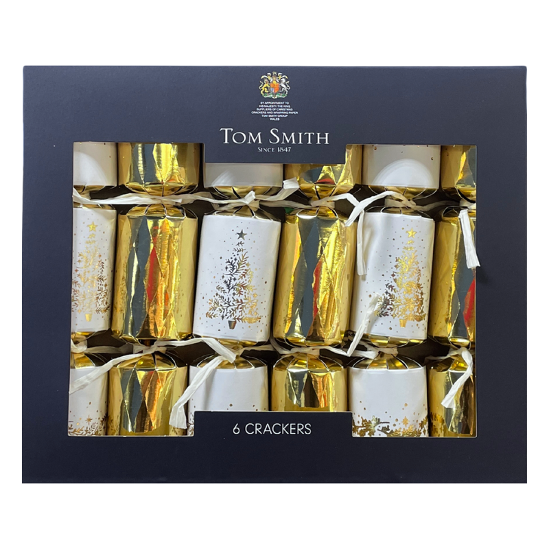 Tom Smith Gold Luxury Tree Crackers (6 x 8")