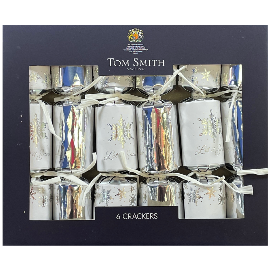 Tom Smith Silver Luxury Tree Crackers (6x8")