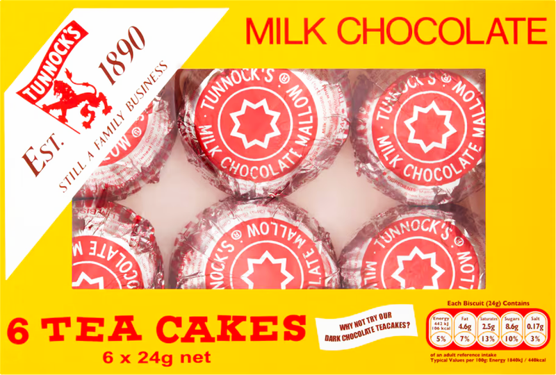 Tunnock's Tea Cakes 6 Pack 144g