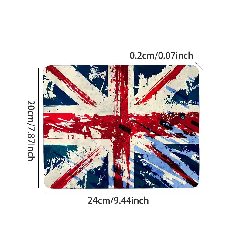 UK Union Jack Mouse Pad 7.87" x 9.44"