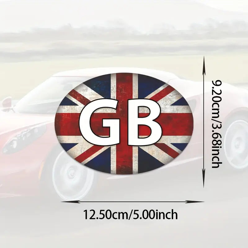 UK GB Car Decal/Stickers - Self-Adhesive Vinyl Stickers 5" x 3.68"