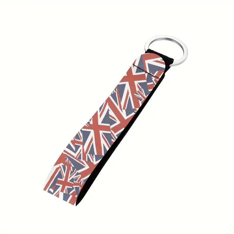 Key Ring UK Union Jack Flag Size 5' x 0.9"