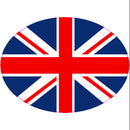 Decal - Union Jack Oval 5.5 x 4" with Black Edging