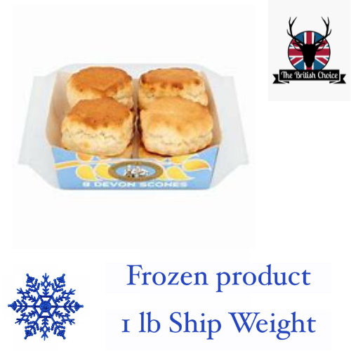 Haywood & Padgett Devon Scones 8ct 500g (1 lb Ship Weight)