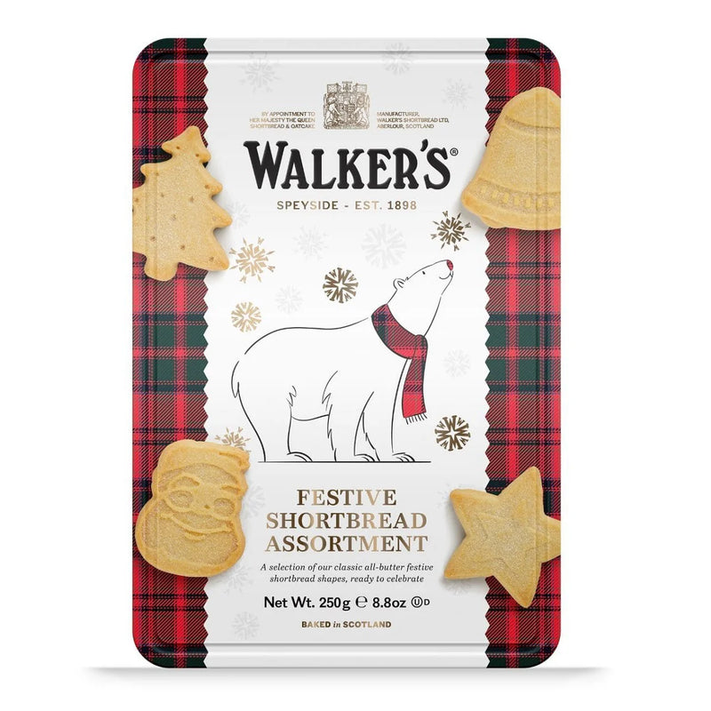 Walker's Polar Bear Festive Shortbread Tin 250g