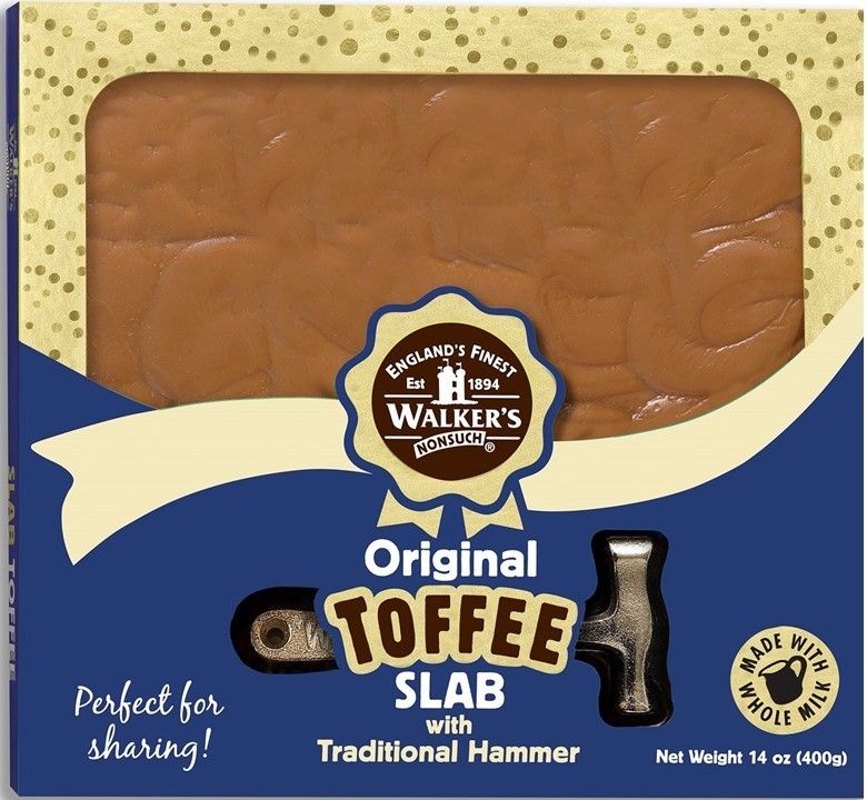 Walker's Nonsuch Original Traditional Toffee Slab with Hammer 400g