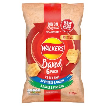 Walkers Oven Baked Variety 6 PK Pack 22g each