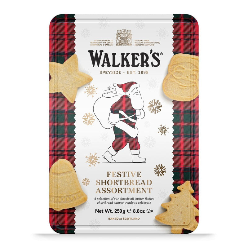 Walkers Santa Festive Shapes Tin 250g