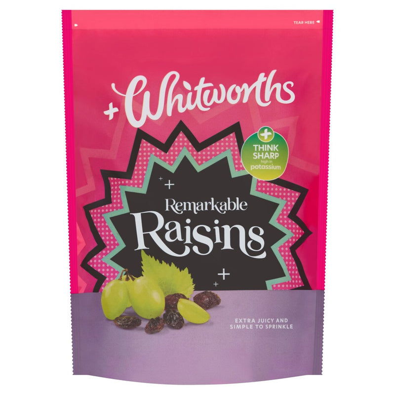Whitworths Remarkable Raisins 325g (best before May 2025)