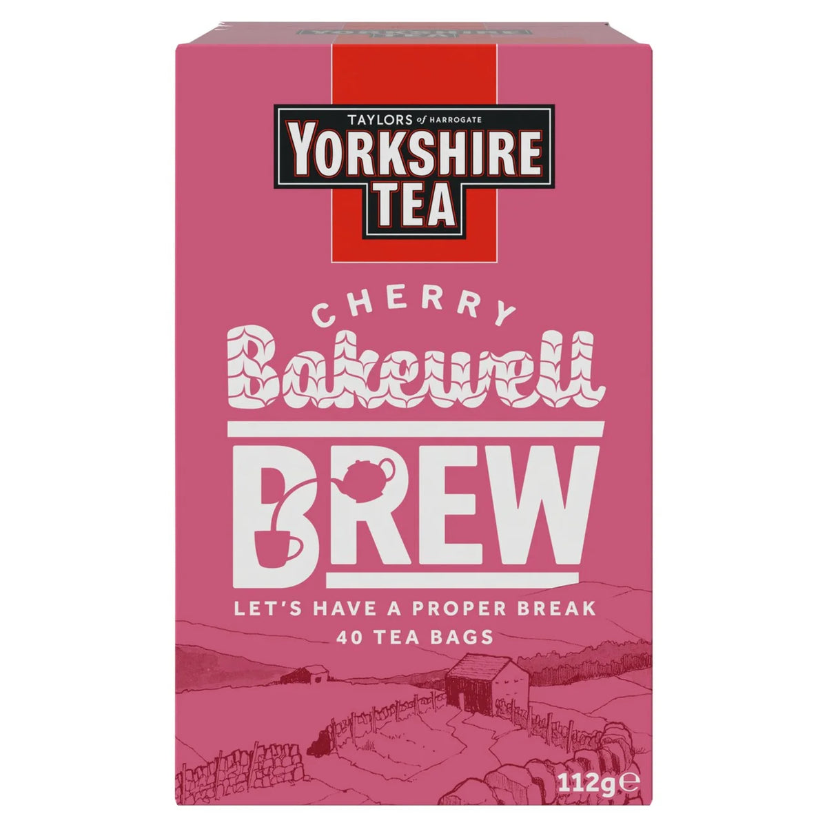 Yorkshire Tea Cherry Bakewell Brew 40 Tea Bags 112g